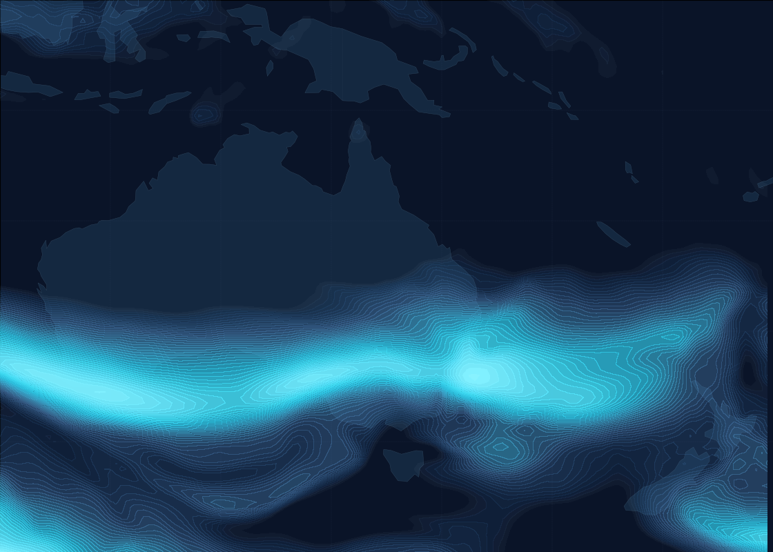 Australia & Oceania Winds Map - FL350 +0h