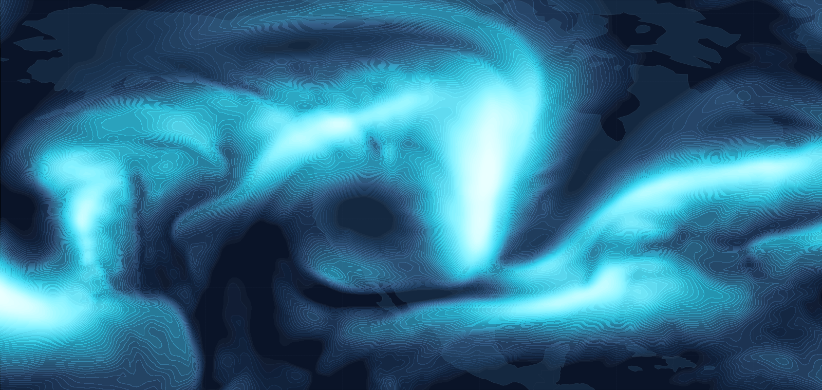 North America Winds Map - FL350 +0h